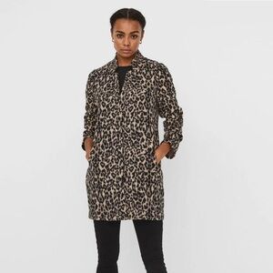 Vero Moda ( Stitch Fix ) Leopard Print Women's Coat Size XL
